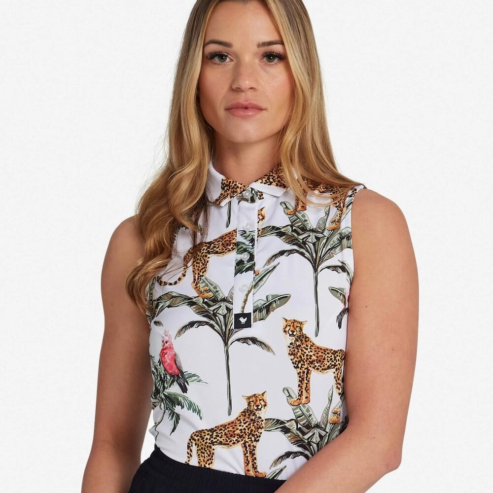 Bad Birdie Sleeveless Wildlife Golf Polo